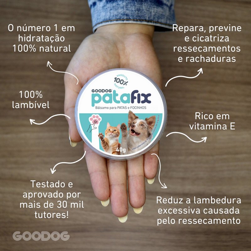 PataFix - Balm Hidratante para Patas e Focinho 40g - O